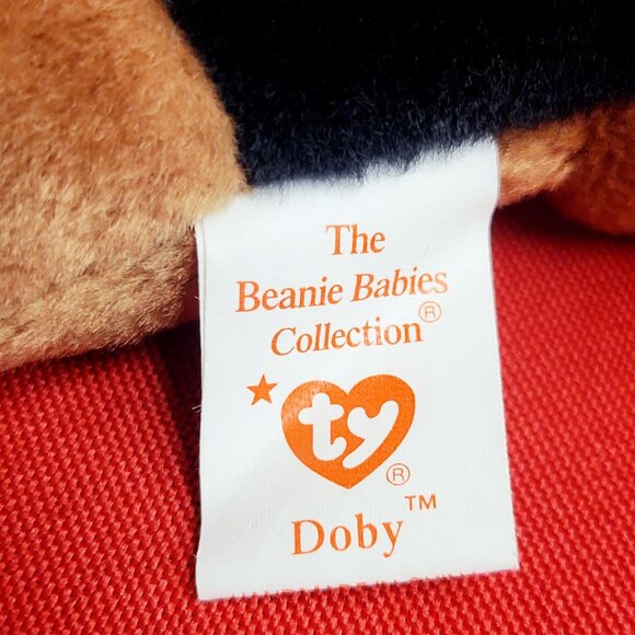 TY Beanie Babies Doby The Doberman 1996 Stuffed Animal - Picture 9 of 14